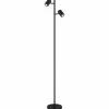 Luminaires Globo Lighting James Lampadaire Noir, 2 lumières* Lampadaires Et Lampes Sur Pied
