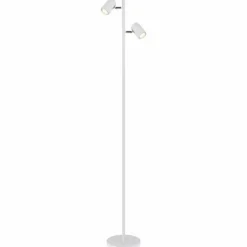 Luminaires Globo Lighting James Lampadaire Blanc, 2 lumières* Lampadaires Et Lampes Sur Pied