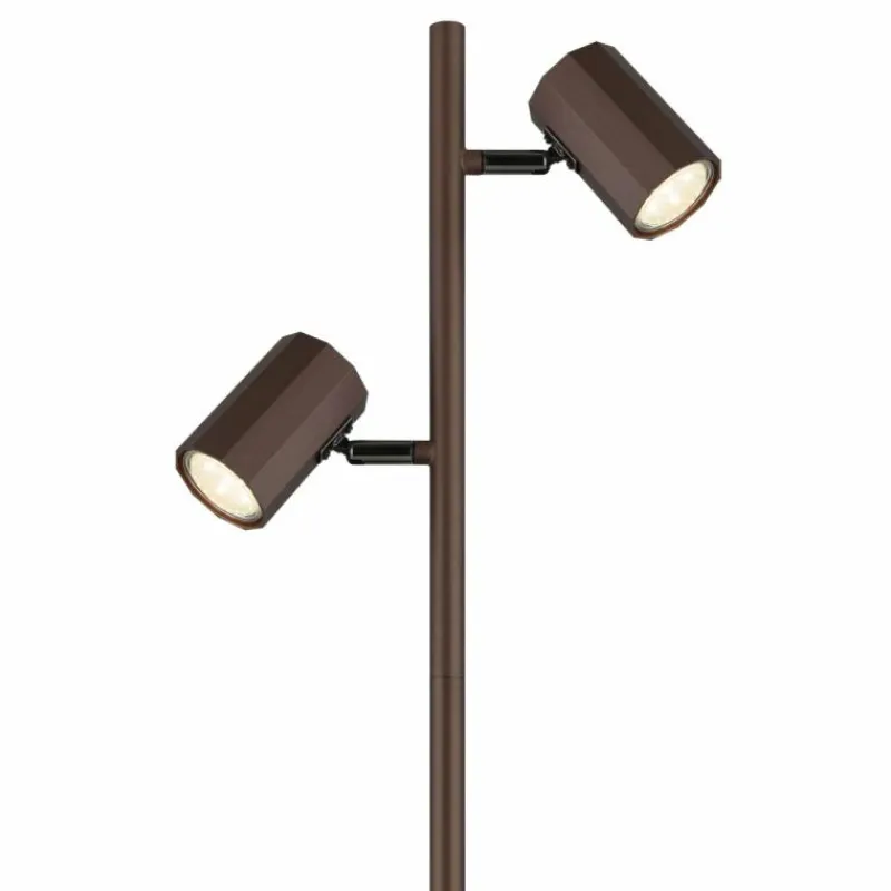 Luminaires Globo Lighting James Lampadaire Bronze, 2 lumières* Lampadaires Et Lampes Sur Pied
