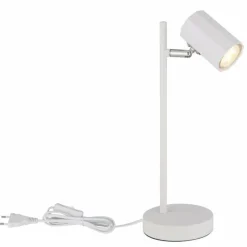 Luminaires Globo Lighting James Lampe à poser Blanc, 1 lumière* Lampes À Poser