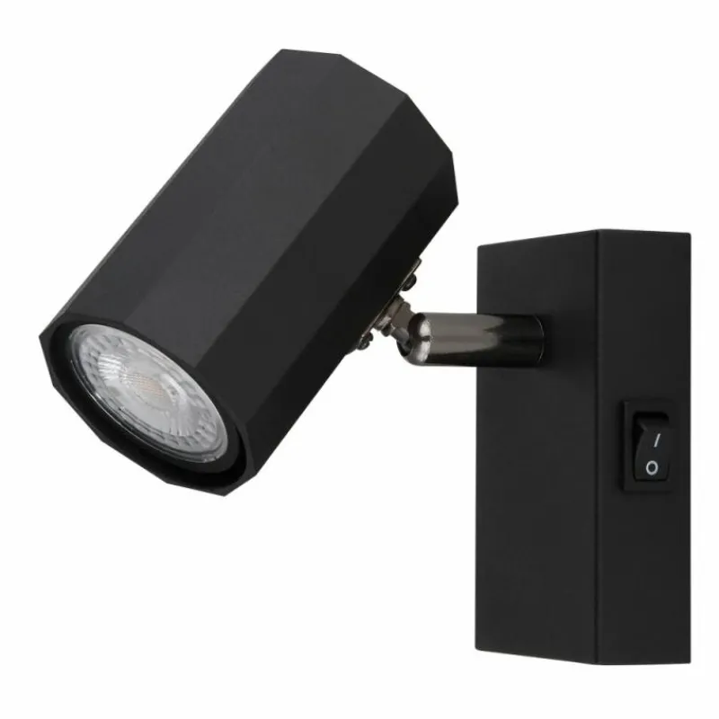 Luminaires Globo Lighting James Plafonnier, Spot de plafond, Applique murale, Spot mural Noir, 1 lumière* Spots Et Projecteurs