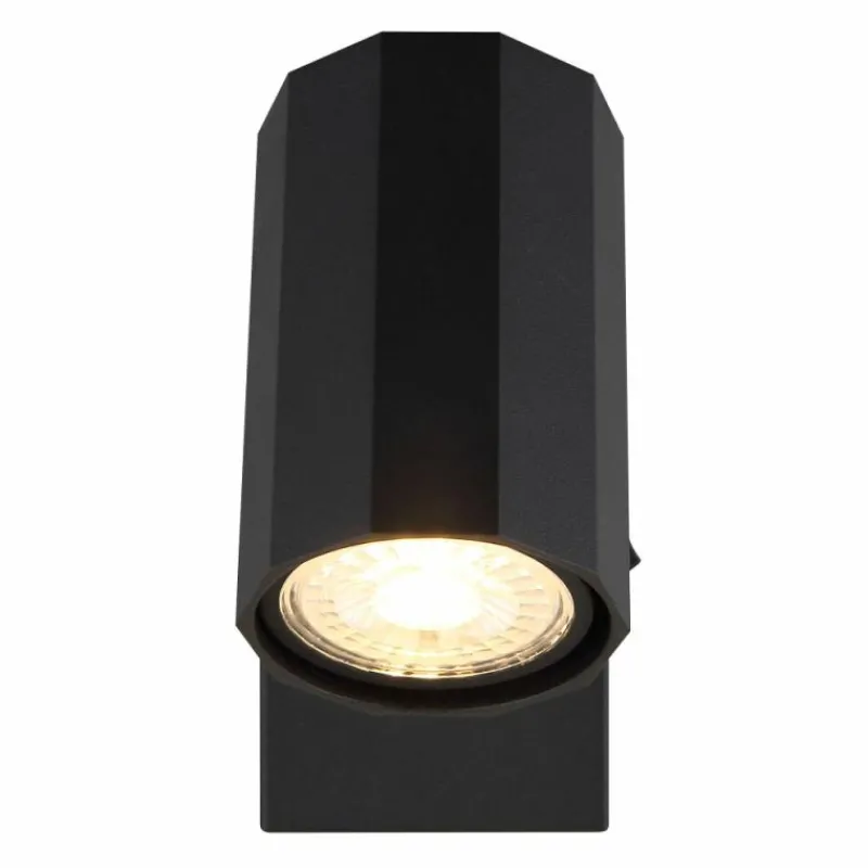 Luminaires Globo Lighting James Plafonnier, Spot de plafond, Applique murale, Spot mural Noir, 1 lumière* Spots Et Projecteurs