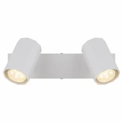 Luminaires Globo Lighting James Plafonnier, Spot de plafond, Applique murale, Spot mural Blanc, 2 lumières* Spots Et Projecteurs