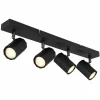Luminaires Globo Lighting James Plafonnier, Spot de plafond, Applique murale, Spot mural Noir, 4 lumières* Spots Et Projecteurs