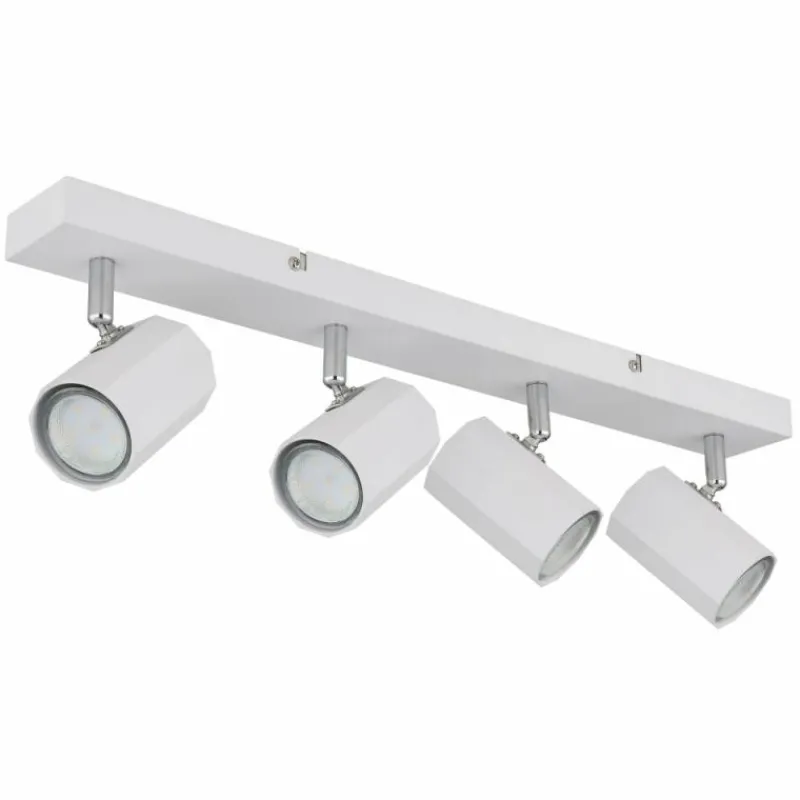 Luminaires Globo Lighting James Plafonnier, Spot de plafond, Applique murale, Spot mural Blanc, 4 lumières* Spots Et Projecteurs