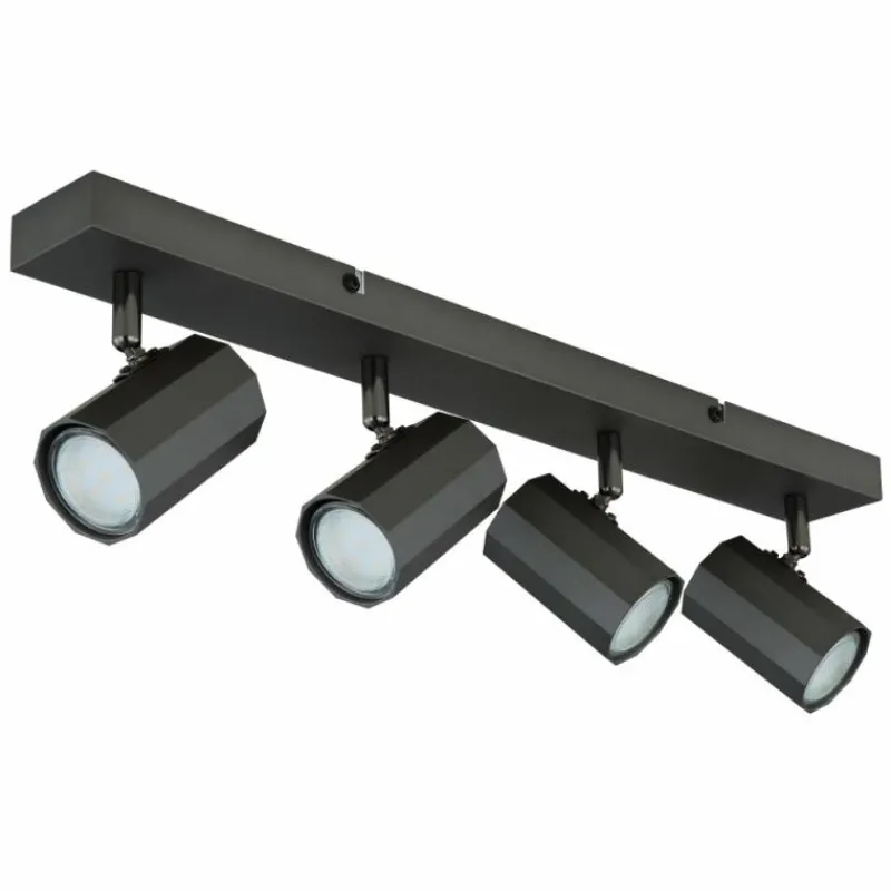 Luminaires Globo Lighting James Plafonnier, Spot de plafond, Applique murale, Spot mural Gris, 4 lumières* Spots Et Projecteurs