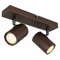 Luminaires Globo Lighting James Plafonnier, Spot de plafond, Applique murale, Spot mural Bronze, 2 lumières* Spots Et Projecteurs