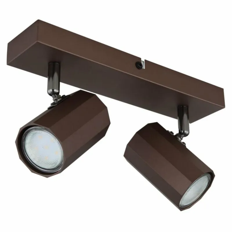 Luminaires Globo Lighting James Plafonnier, Spot de plafond, Applique murale, Spot mural Bronze, 2 lumières* Spots Et Projecteurs