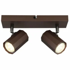 Luminaires Globo Lighting James Plafonnier, Spot de plafond, Applique murale, Spot mural Bronze, 2 lumières* Spots Et Projecteurs