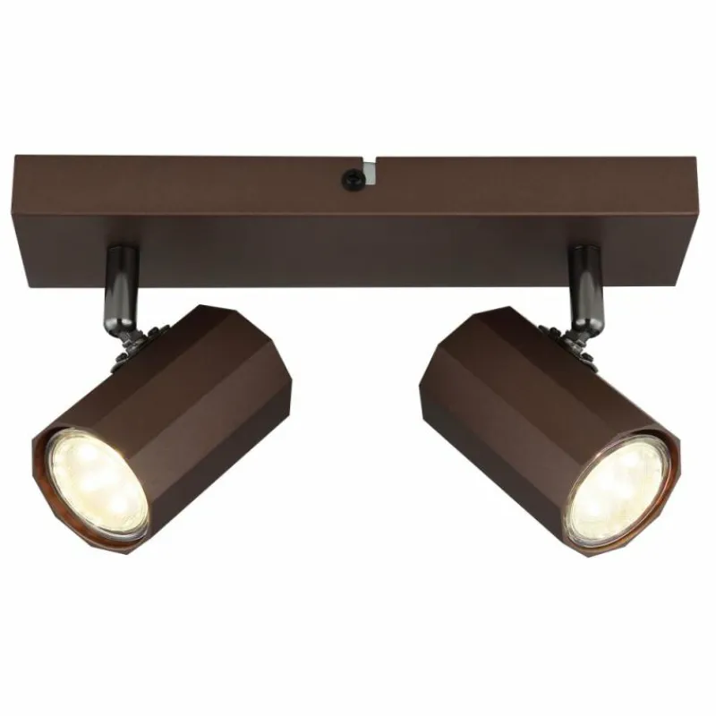 Luminaires Globo Lighting James Plafonnier, Spot de plafond, Applique murale, Spot mural Bronze, 2 lumières* Spots Et Projecteurs