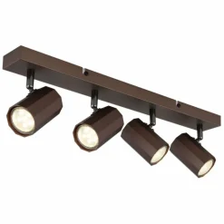 Luminaires Globo Lighting James Plafonnier, Spot de plafond, Applique murale, Spot mural Bronze, 4 lumières* Spots Et Projecteurs