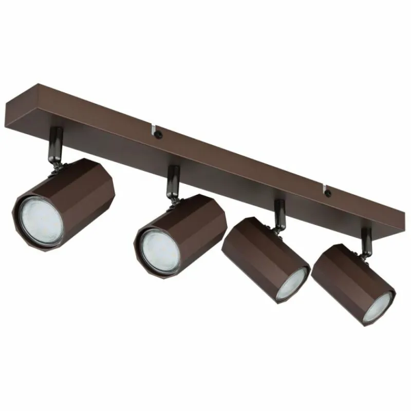 Luminaires Globo Lighting James Plafonnier, Spot de plafond, Applique murale, Spot mural Bronze, 4 lumières* Spots Et Projecteurs