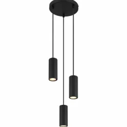 Luminaires Globo Lighting James Suspension Noir, 3 lumières* Suspensions