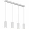 Luminaires Globo Lighting James Suspension Blanc, 4 lumières* Suspensions
