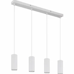 Luminaires Globo Lighting James Suspension Blanc, 4 lumières* Suspensions
