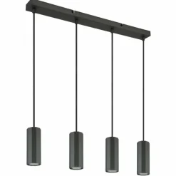 Luminaires Globo Lighting James Suspension Gris, 4 lumières* Suspensions