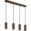 Luminaires Globo Lighting James Suspension Bronze, 4 lumières* Suspensions