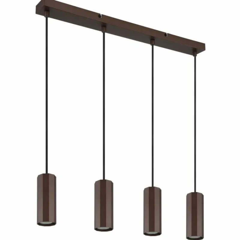 Luminaires Globo Lighting James Suspension Bronze, 4 lumières* Suspensions