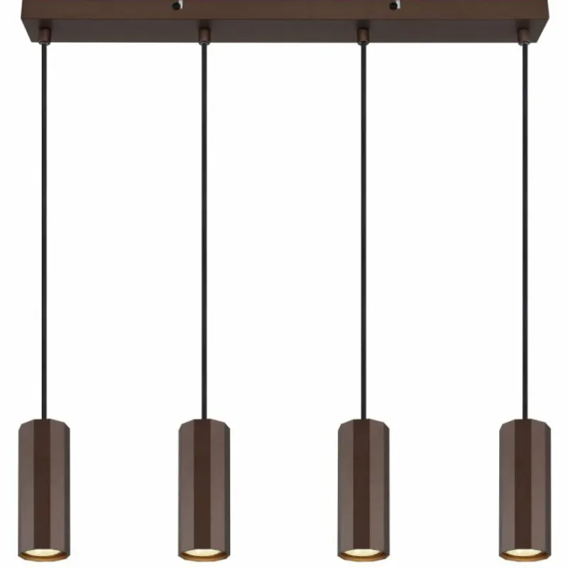 Luminaires Globo Lighting James Suspension Bronze, 4 lumières* Suspensions
