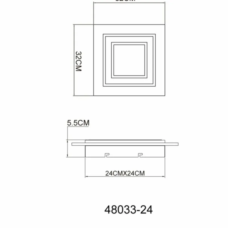 Luminaires Globo Lighting Jayden Plafonnier LED Anthracite, 1 lumière* Éclairage Led