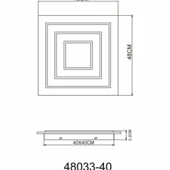 Luminaires Globo Lighting Jayden Plafonnier LED Anthracite, 1 lumière* Éclairage Led