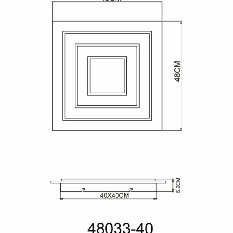 Luminaires Globo Lighting Jayden Plafonnier LED Anthracite, 1 lumière* Éclairage Led