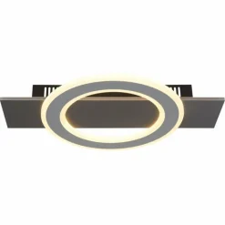 Luminaires Globo Lighting Jayden Plafonnier LED Anthracite, 1 lumière* Éclairage Led