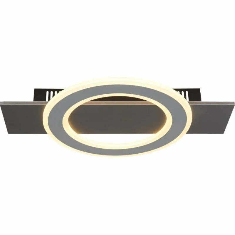 Luminaires Globo Lighting Jayden Plafonnier LED Anthracite, 1 lumière* Éclairage Led