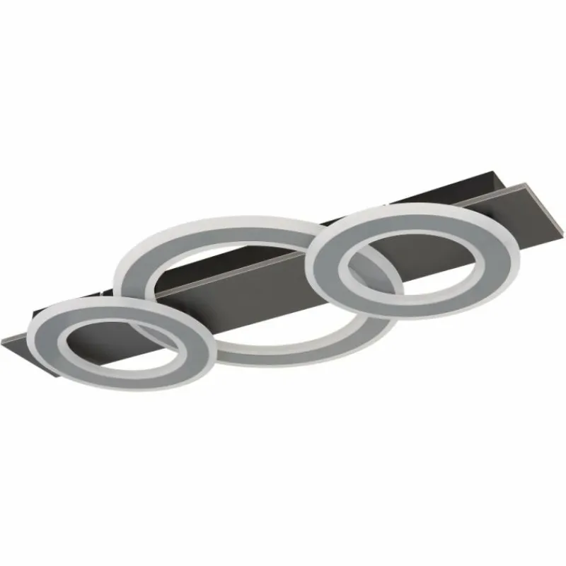 Luminaires Globo Lighting Jayden Plafonnier LED Anthracite, 1 lumière* Éclairage Led