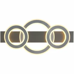 Luminaires Globo Lighting Jayden Plafonnier LED Anthracite, 1 lumière* Éclairage Led