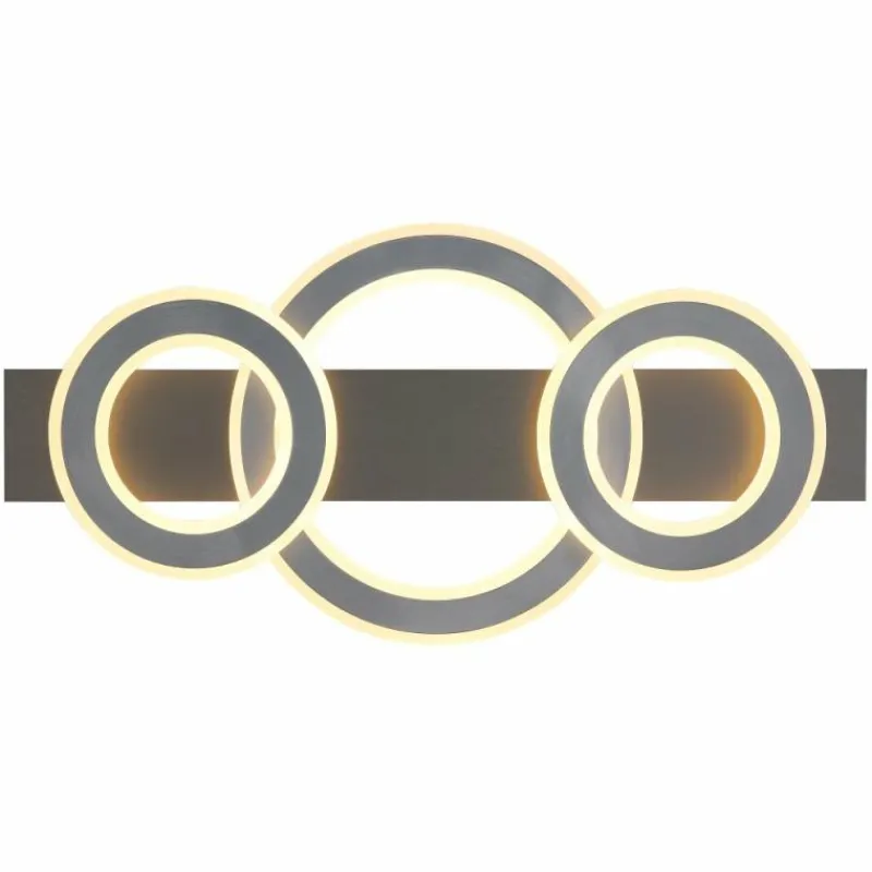 Luminaires Globo Lighting Jayden Plafonnier LED Anthracite, 1 lumière* Éclairage Led