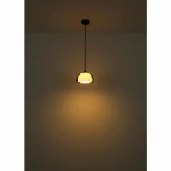 Suspension Verre Fumé-Luminaires Globo Lighting Jella Suspension Noir, 1 lumière