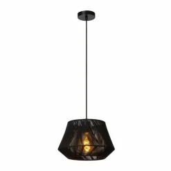 Lampes En Tissu-Luminaires Lucide JESSICA Suspension Noir, 1 lumière