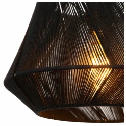 Lampes En Tissu-Luminaires Lucide JESSICA Suspension Noir, 1 lumière