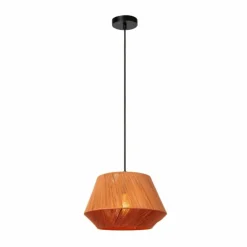 Lampes En Tissu-Luminaires Lucide JESSICA Suspension Noir, 1 lumière