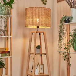 Luminaires Scandinaves-hofstein Jinya Lampadaire Écru, 1 lumière