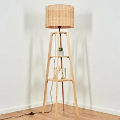 Luminaires Scandinaves-hofstein Jinya Lampadaire Écru, 1 lumière