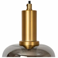 Suspension Verre Fumé-Luminaires Lucide JOANET Suspension Laiton, 1 lumière