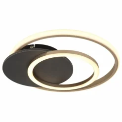 Lampes En Bois-Luminaires Globo Lighting Julio Plafonnier LED Gris, 1 lumière