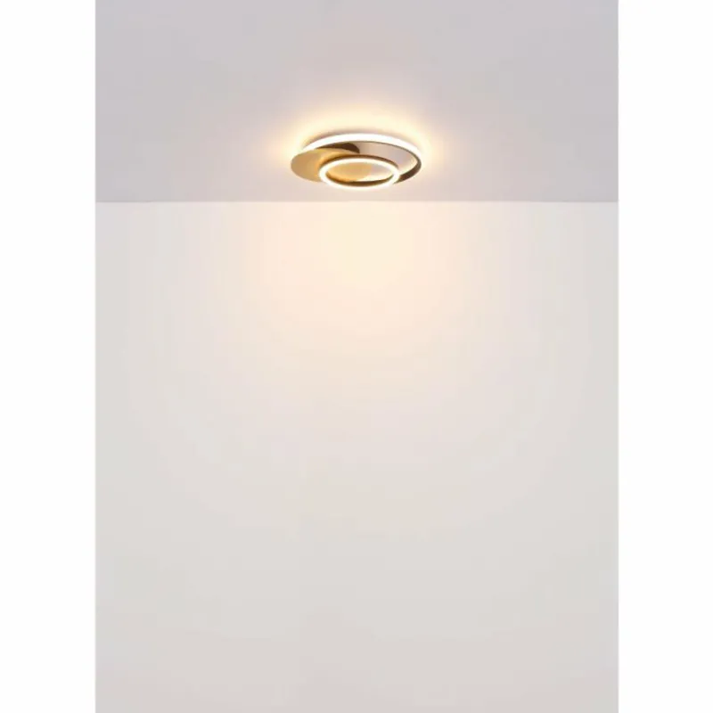 Lampes En Bois-Luminaires Globo Lighting Julio Plafonnier LED Gris, 1 lumière