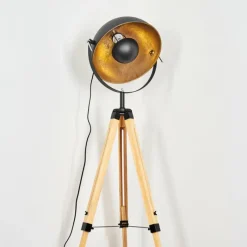 Lampes Dorées-hofstein Jupiter Lampadaire Écru, Noir, 1 lumière