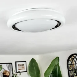 hofstein Kaas Plafonnier LED Noir, Blanc, 1 lumière