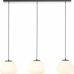 Luminaires Brilliant Kaizen Suspension Noir, 3 lumières