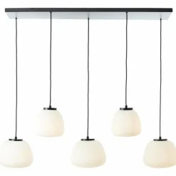Luminaires Brilliant Kaizen Suspension Noir, 5 lumières