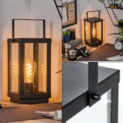 hofstein Karan Lampe à poser Noir, 1 lumière