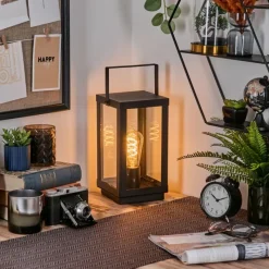 hofstein Karan Lampe à poser Noir, 1 lumière