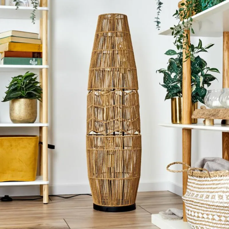 Lampes Dorées-hofstein Karby Lampadaire Noir, 3 lumières