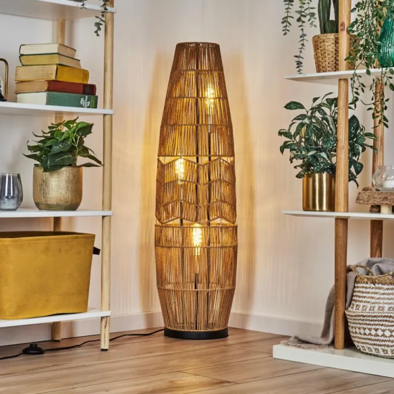 Lampes Dorées-hofstein Karby Lampadaire Noir, 3 lumières