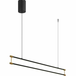 Lampes Dorées-Luminaires Globo Lighting Kayson Suspension LED Noir, 1 lumière