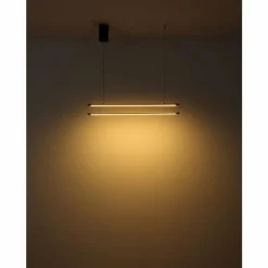 Lampes Dorées-Luminaires Globo Lighting Kayson Suspension LED Noir, 1 lumière